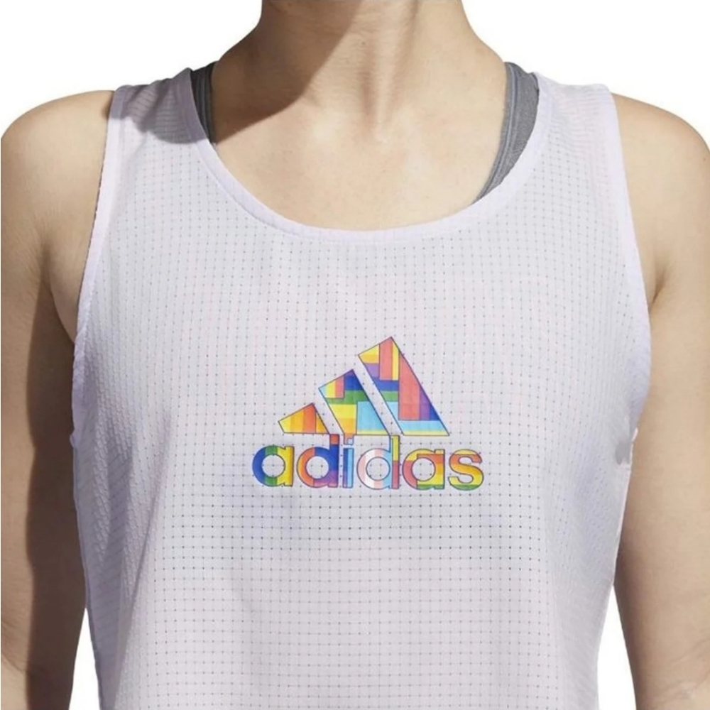 Adidas pride tech crop top shirt medium purple - Picture 5 of 13